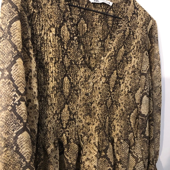 Zara Blouse - Sheer Snakeskin - Picture 6 of 6